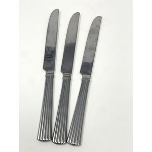 Reed & Barton TRINITY HALL Stainless Glossy Place Dinner Knives 9 5/8” Set Of 3